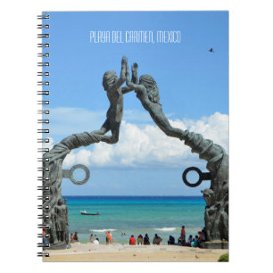 Playa del Carmen Caribbean Ocean Beach Scene Spiral Notebook