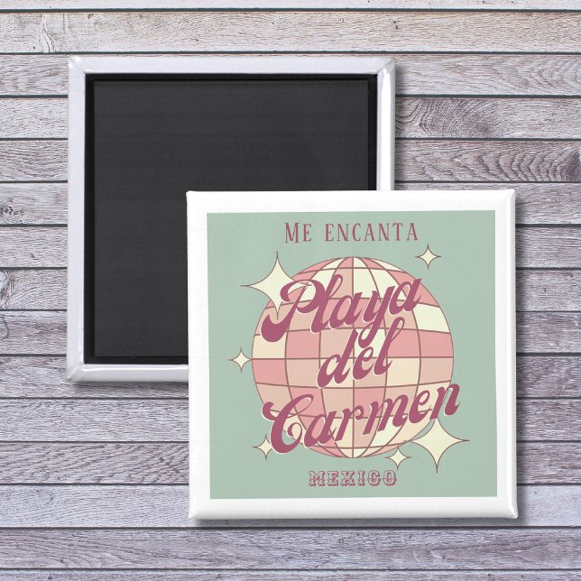 Playa del Carmen Mexico Retro souvenir decor Magnet (Creator Uploaded)
