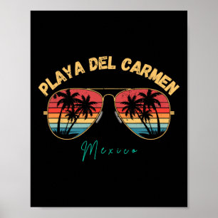 Playa Del Carmen Mexico Souvenir Surfboard  Poster