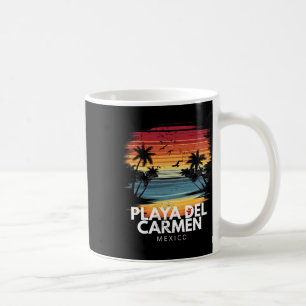 Playa Del Carmen Mexico Surfboard Surfing Vintage Coffee Mug