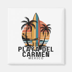 Playa Del Carmen Mexico Surfing Surfer _1 Magnet