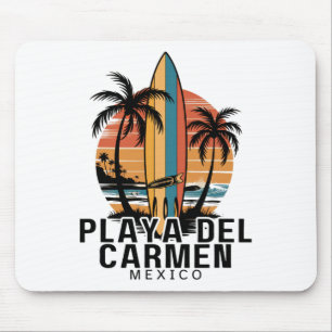 Playa Del Carmen Mexico Surfing Surfer _1 Mouse Pad