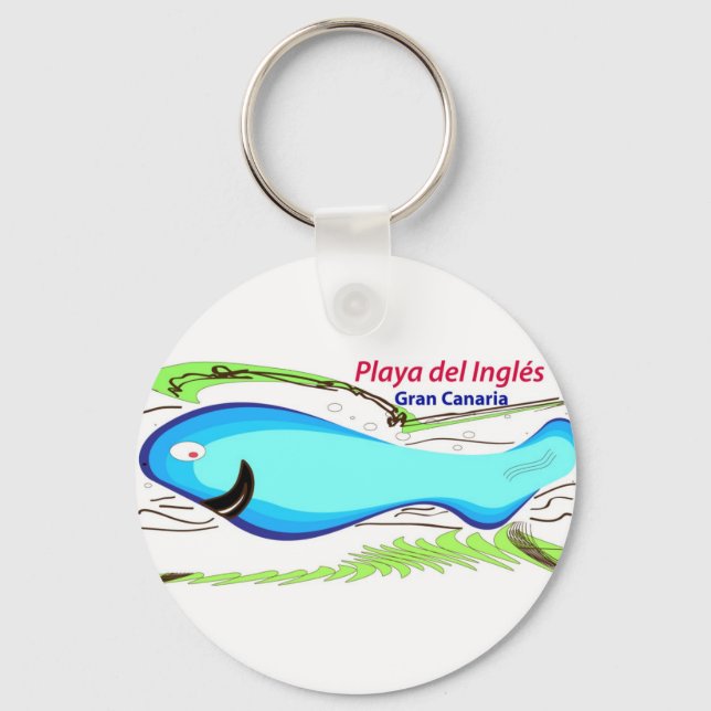 Playa del Ingles Gran Canaria Key Ring (Front)