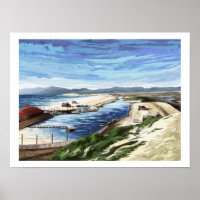 Playa del Rey Lagoon. Watercolor by Jenn Street