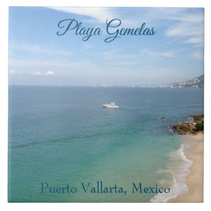 Playa Gemelas Puerto Vallarta Mexico photograph Tile