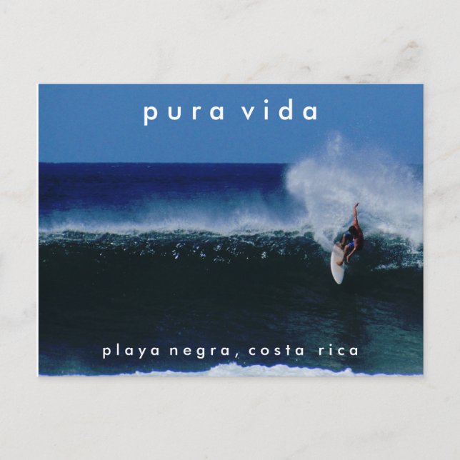 Playa Negra Surfing Costa Rica Postcard (Front)