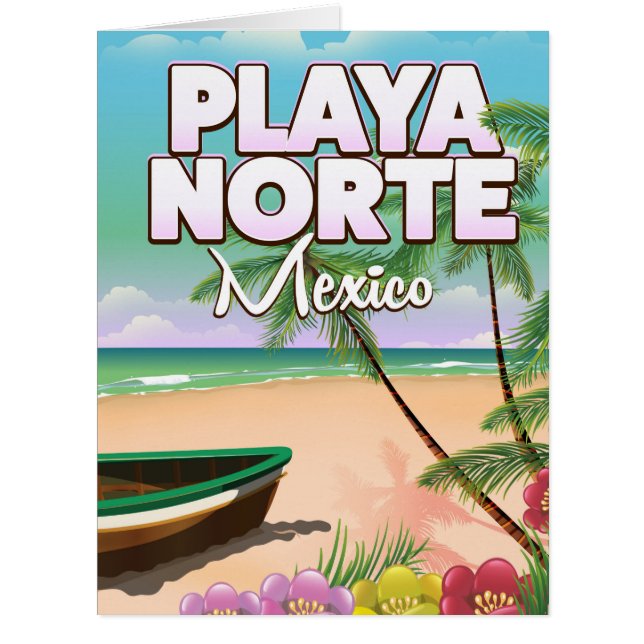 Playa Norte Mexican beach poster (Front)