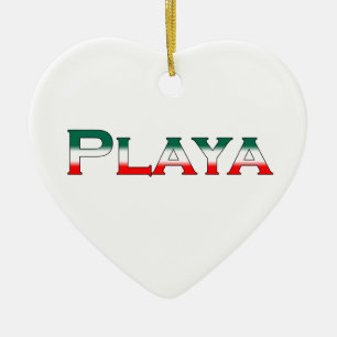 Playa (Playa del Carmen) Ceramic Tree Decoration