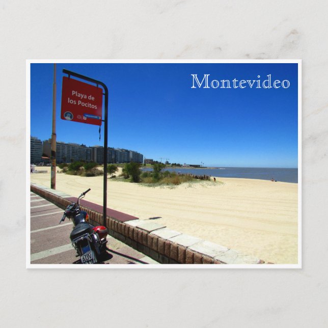 playa pocitos montevideo postcard (Front)