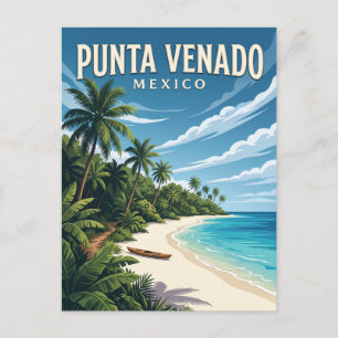 Playa Punta Venado Mexico Postcard