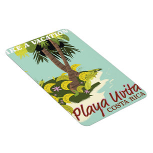 Playa Uvita, Costa rica beach travel poster/ Magnet
