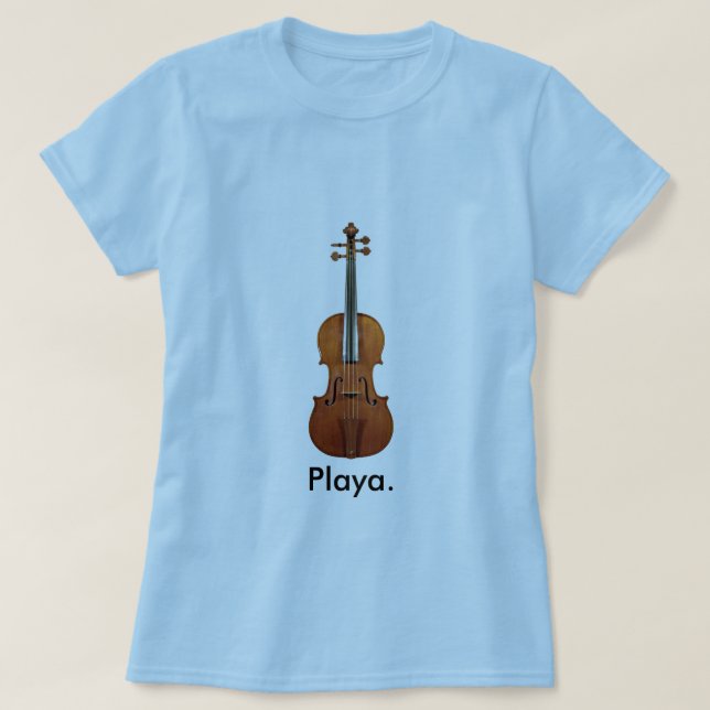 Playa (violin) T-Shirt (Design Front)