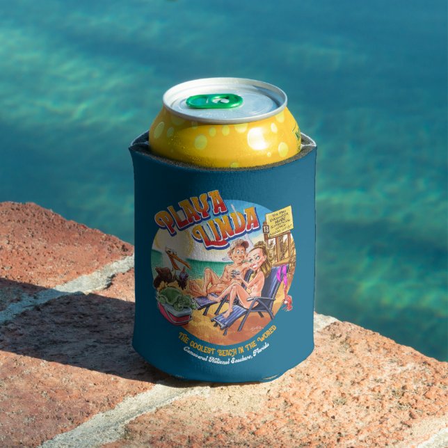 PlayaLinda Beach Beer Coozie (In Situ Pool)