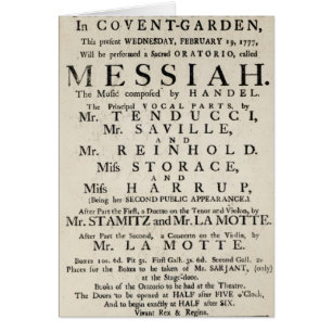 Playbill advertising a performance