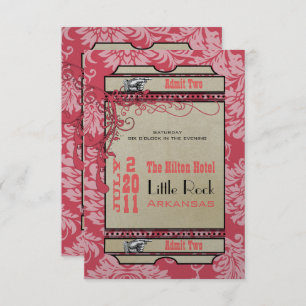 Playbill Ticket RSVP (3.5 x 5) Invitation