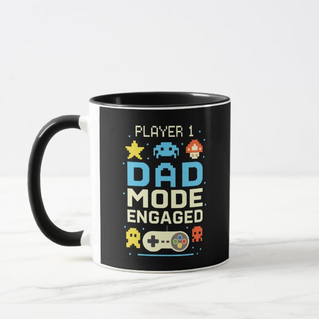 Player 1 Dad Mode Engaged  Mug (Left)