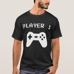 Player 1 - Matching Player 1 Player 2 for Video Ga T-Shirt