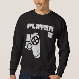 Player 1 Player 2 Gamer Matching Brothers Friends Sweatshirt
