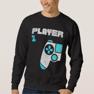 Player 1 Player 2 Gamer Matching Brothers Friends Sweatshirt