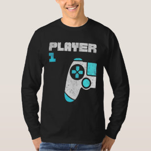 Player 1 Player 2 Gamer Matching Brothers Friends  T-Shirt
