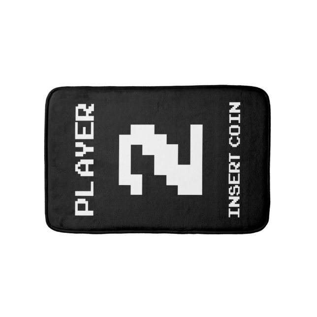 Player 2 gamer design bath mat (Front)