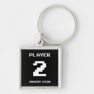 Player 2 gamer design key ring