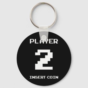 Player 2 gamer design key ring
