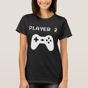 Player 2 - Matching Player 1 Player 2 for Video Ga T-Shirt