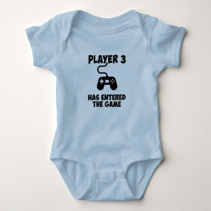Player 3 has entered the game baby bodysuit