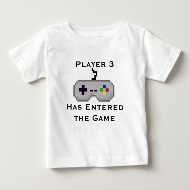 Player 3 Has Entered the Game Creeper Shirt - Grey (Front)