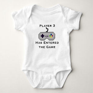 Player 3 Has Entered the Game Creeper Shirt - Grey