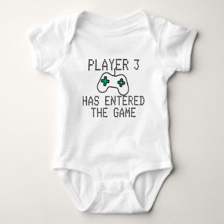 Player 3 Has Entered The Game Easy Change Number Baby Bodysuit