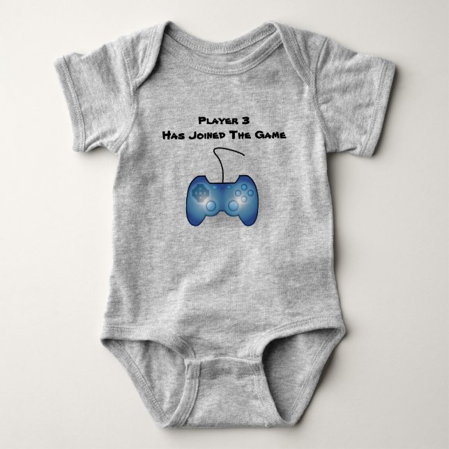 Player 3 Has Joined The Game Baby Bodysuit (Front)