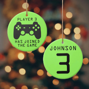 Player 3 has joined the game ceramic tree decoration