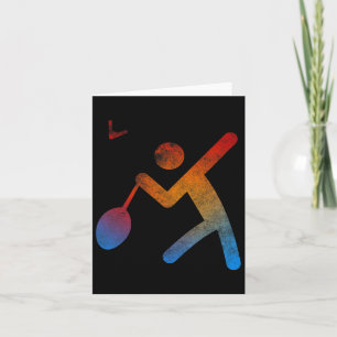 Player Badminton Champion T Shirt Play Gift Racket Card