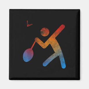 Player Badminton Champion T Shirt Play Gift Racket Magnet