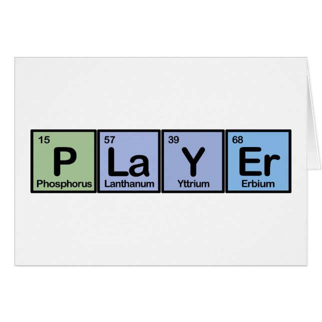 Player made of Elements (Front Horizontal)
