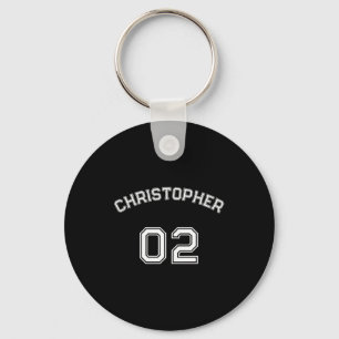 Player Name Jersey Number Mens Long Sleeve Key Ring