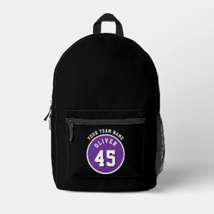 Player Name Number Team Name Sports Printed Backpack