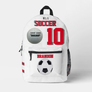 player, number name team name Backpack soccer red1