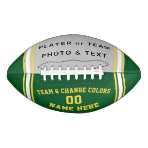 Player or Team Photo Football, Change COLORS Football