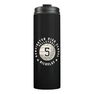 Player Photo Name High School Volleyball Team Thermal Tumbler
