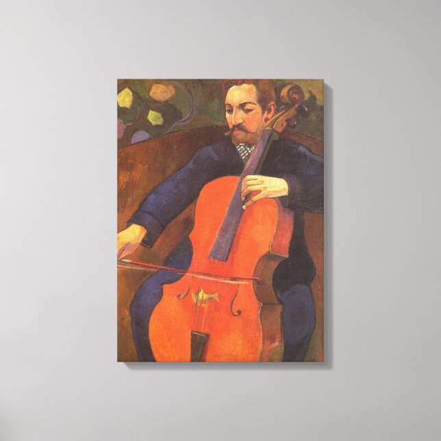 Player Schneklud Portrait by Paul Gauguin Canvas Print (Front)