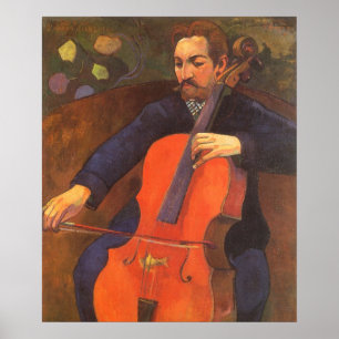 Player Schneklud Portrait by Paul Gauguin Poster