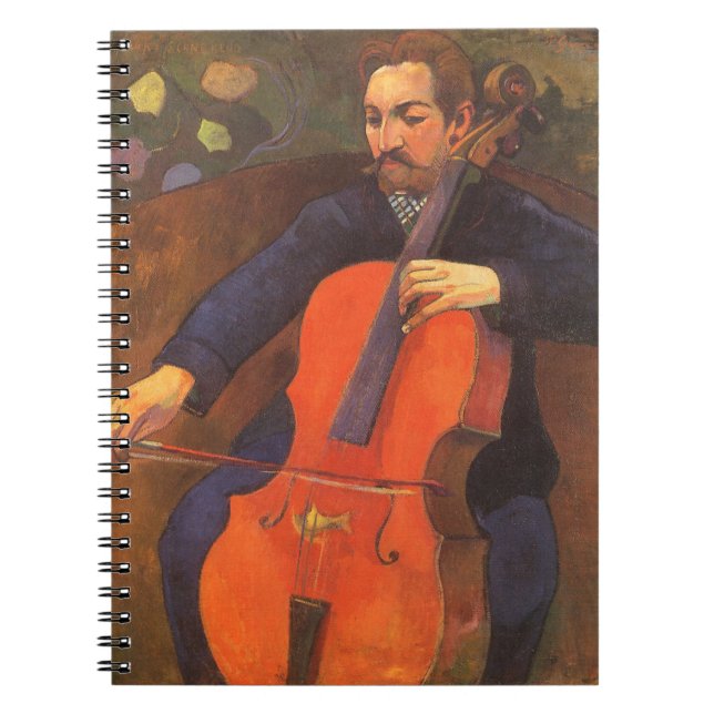 Player Schneklud Portrait by Paul Gauguin Spiral Notebook (Front)