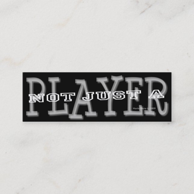 Player - Social Media Personal Card (Front)
