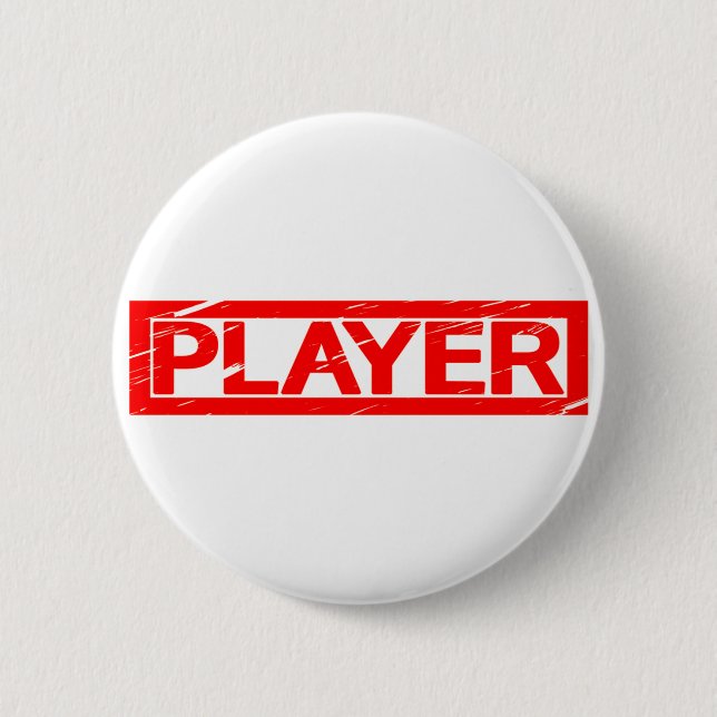 Player Stamp 6 Cm Round Badge (Front)