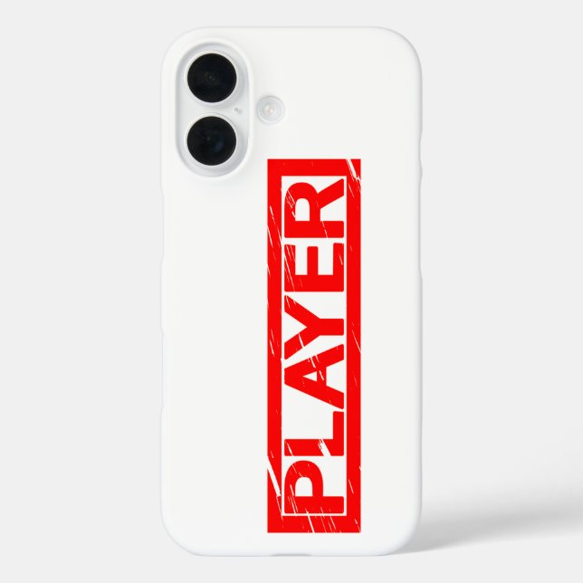 Player Stamp Case-Mate iPhone Case (Back)