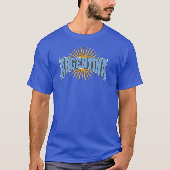 Playera Agentina Flag - Bandera Argentina Albicele T-Shirt (Front)