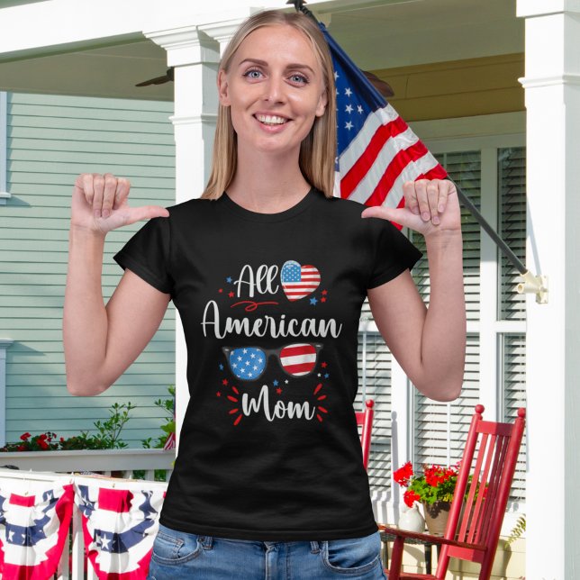 Playera All American Mom 4th July Mom T-Shirt (Creator Uploaded)